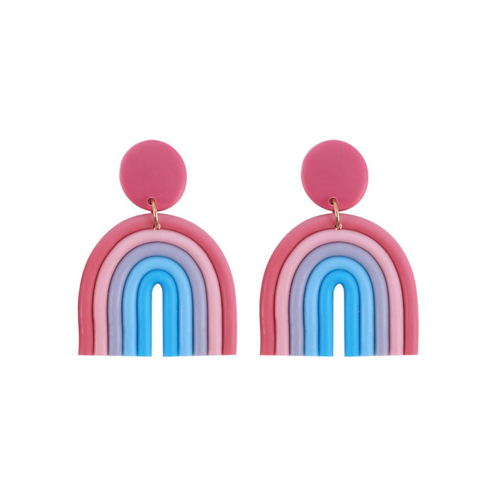 New U-shaped Cute Fashion Soft Ceramic Earrings