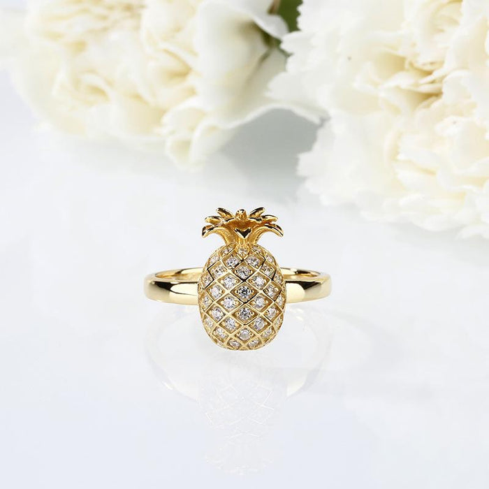 New Fashion Personalized Pineapple Shape Women's Ring