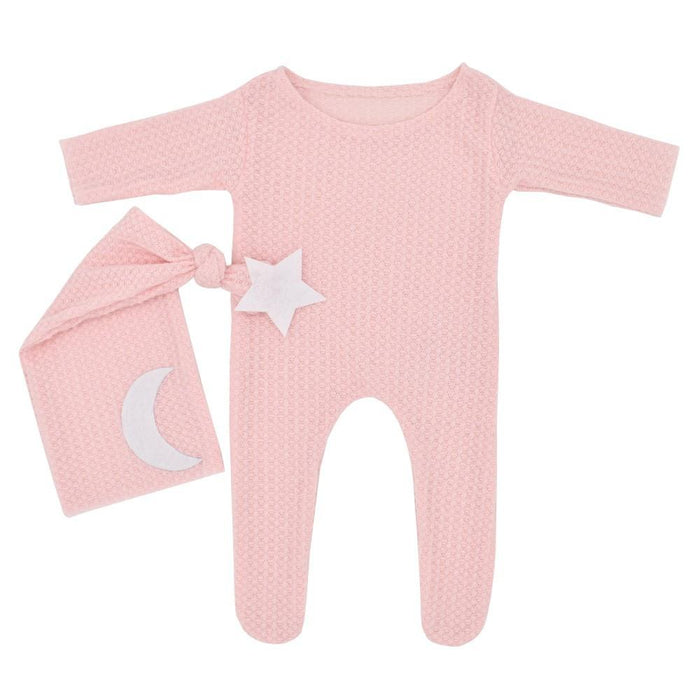 Two Piece Star Moon Knitted Jumpsuit