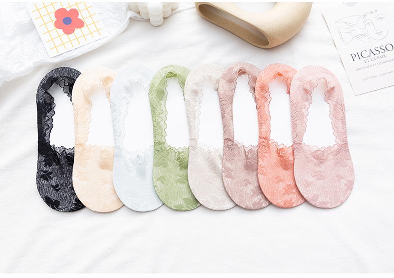 Spring and Summer Lace Invisible Socks Women's Breathable Socks