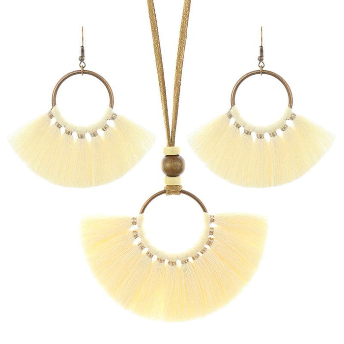 Fashion Retro Jewelry Bohemian Earring + Necklace Set