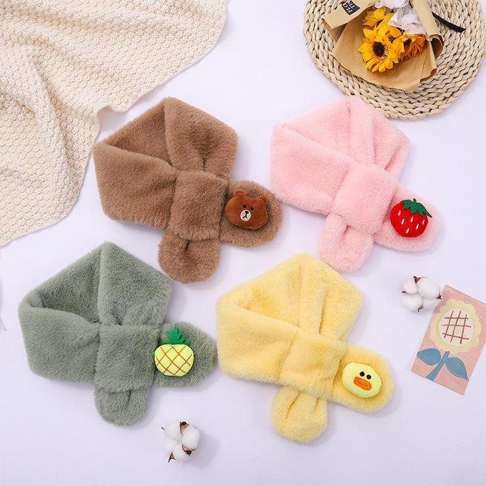 Cartoon Baby Winter Warm Thicken Scarfs