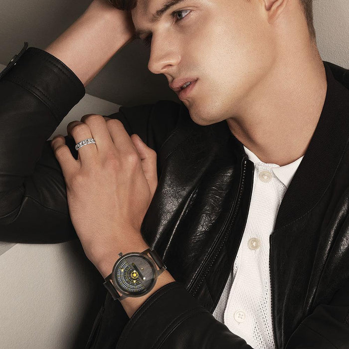 New Leisure Personality Trend Black Technology Concept Wooden Watch