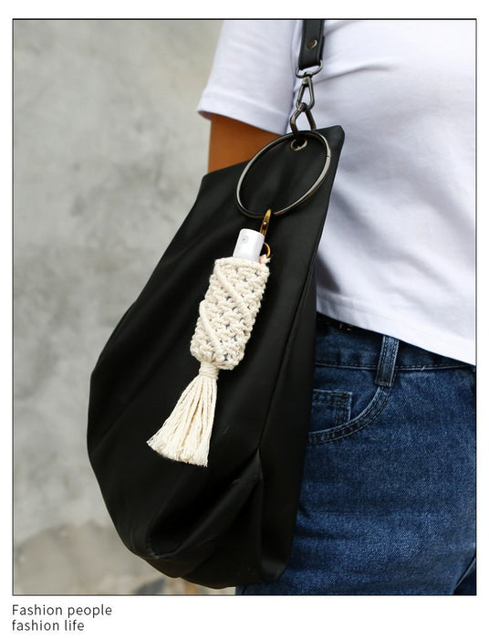 Hand Woven Key Chain Tassel Bag Pendant