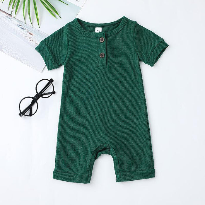 Multicolor Infant Short Sleeve Jumpsuit