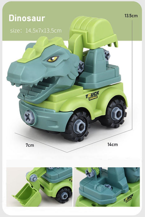 Children's Dinosaur Construction Vehicle Excavator DIY Toys