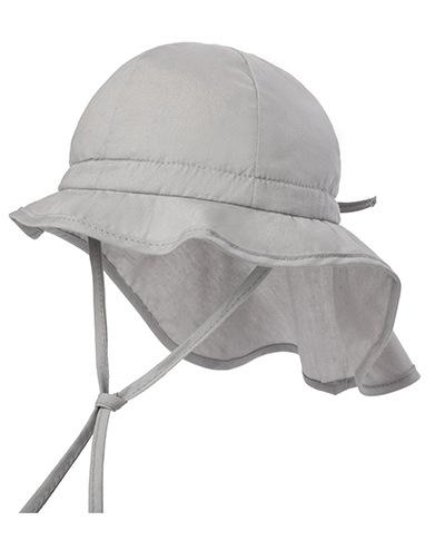 Summer Thin Grey Ruffled Outdoor Sunscreen Children's Shawl Hat