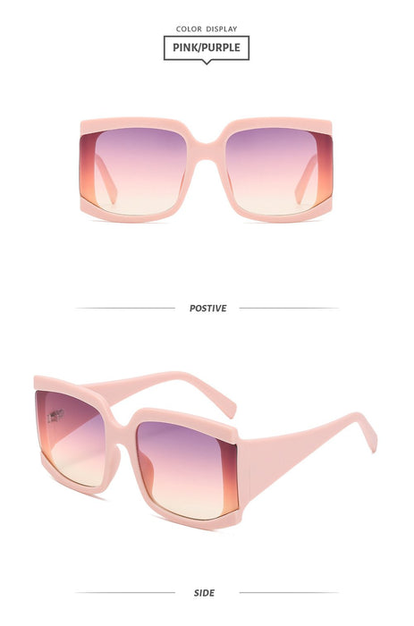 Large frame sunglasses retro square Sunglasses