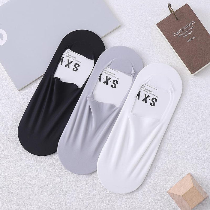 Spring and Summer New Solid Color Invisible Socks Thin Breathable Cotton Socks