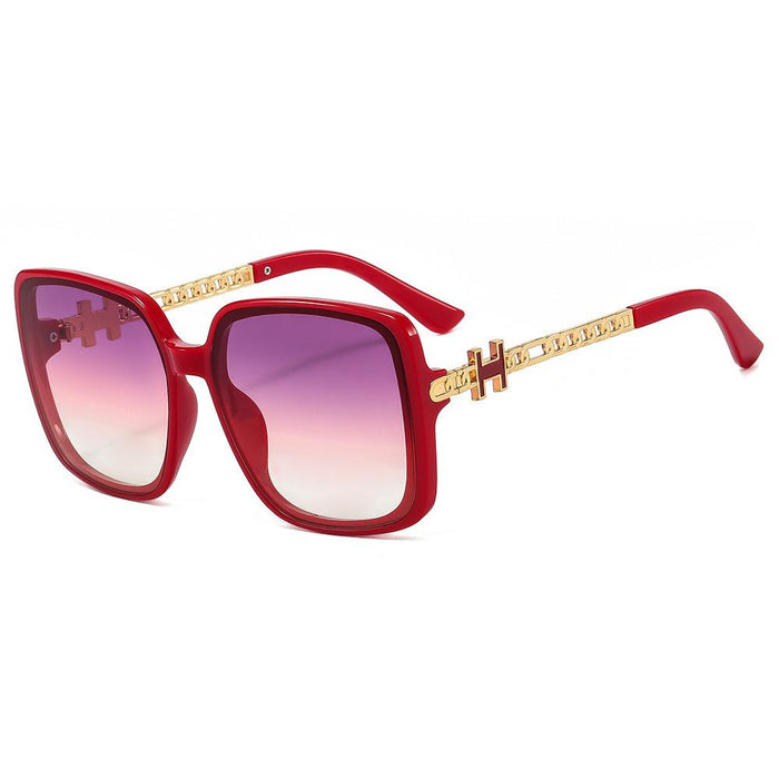 Large frame square Sunglasses
