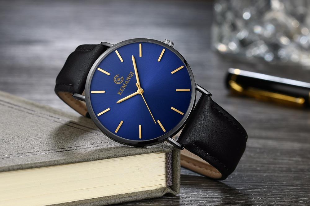 6.5mm Ultra-thin Watch Men's Elegant Fashion  Simple Business Quartz Watches