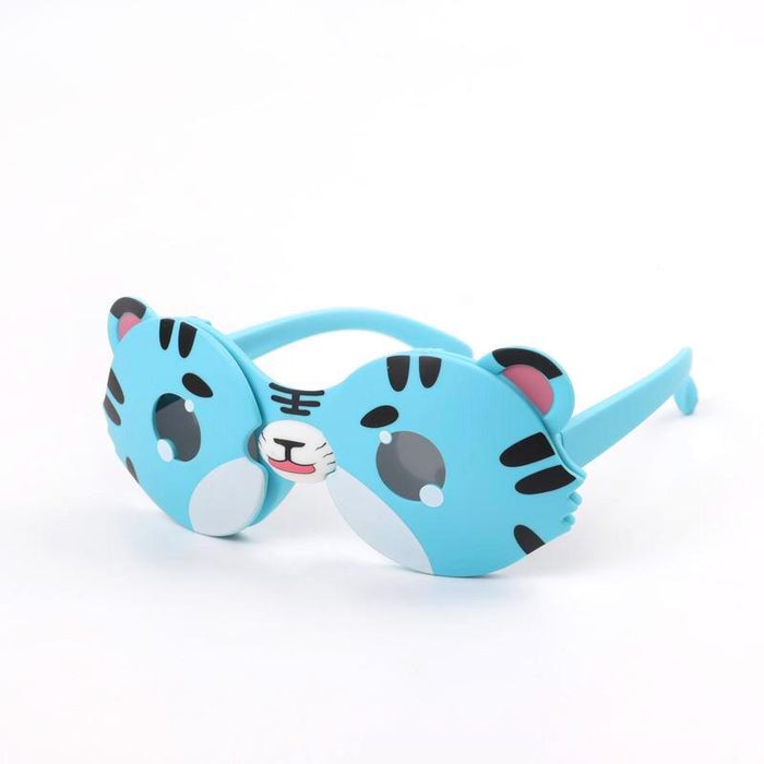 Children's polarizing sunglasses flip silicone soft frame