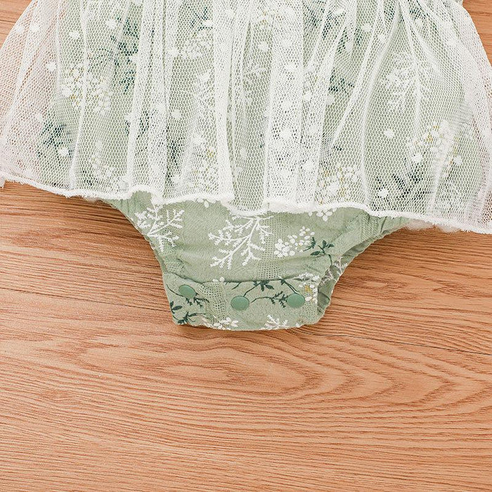 Summer Baby Girl Lace Flower Jumpsuit