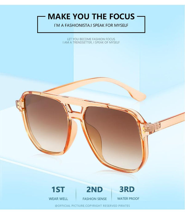 Frame double beam meter nail Sunglasses