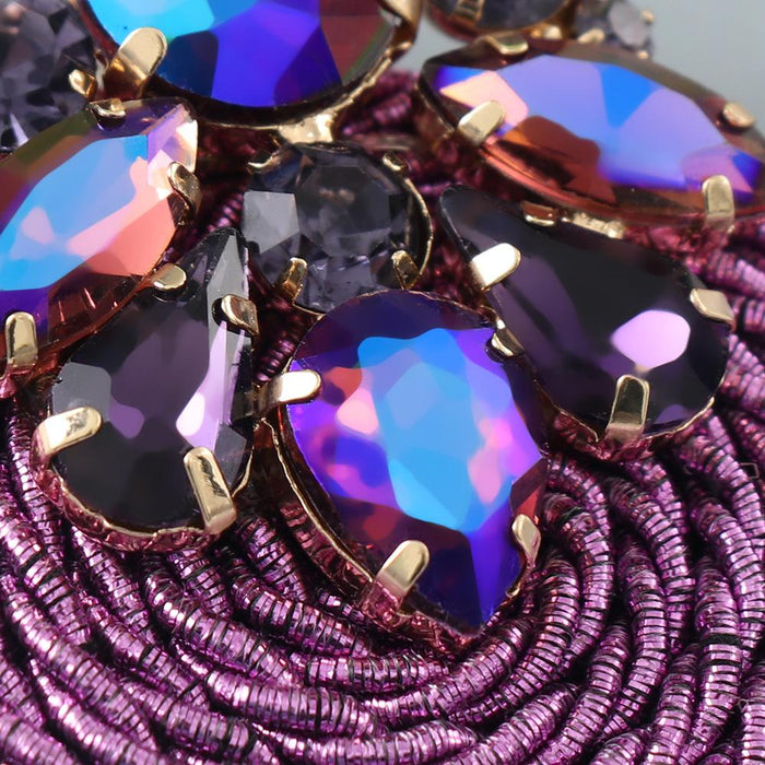 New fashion personalized hand woven women's Round Earrings