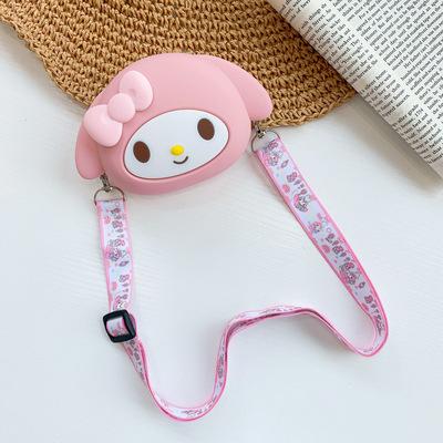 Cartoon messenger bag silicone coin purse toy