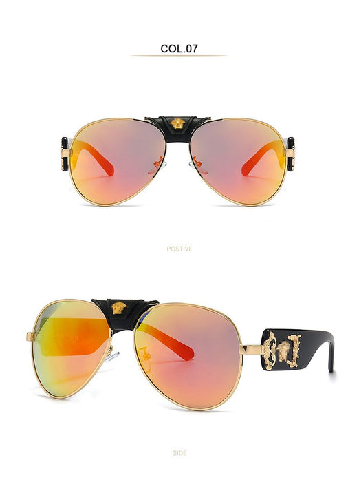 Retro men's and women's Metal Sunglasses
