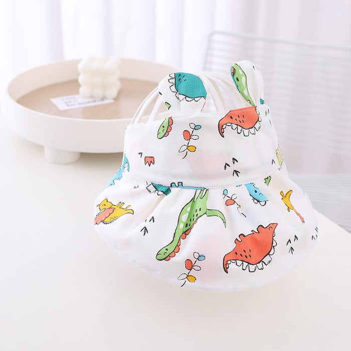 Summer Children Cartoon Animal Ears Empty Sun Hat