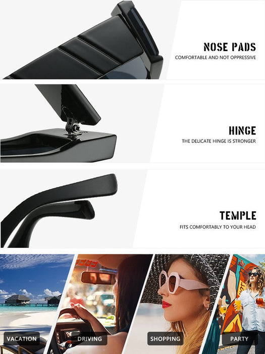 One piece color box Sunglasses