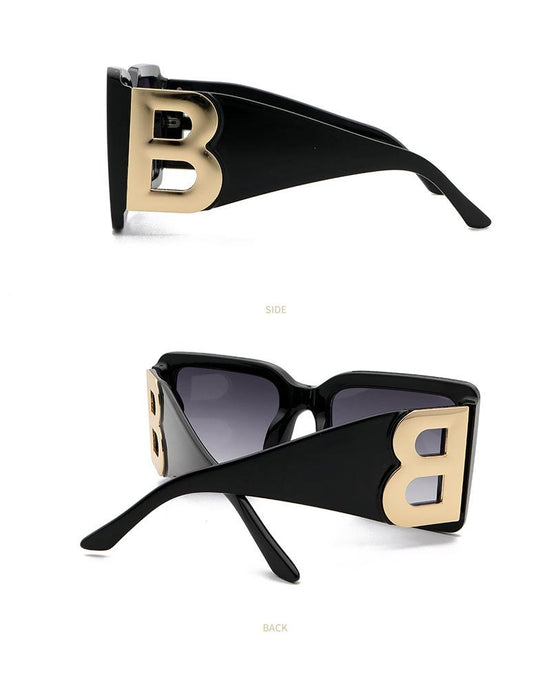 Large frame B letter Sunglasses