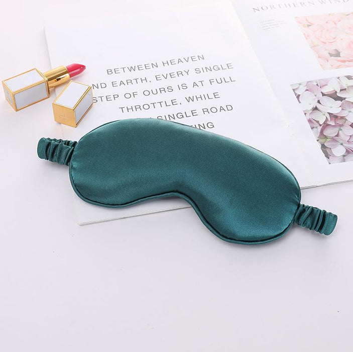 Pure Color Simulated Silk Sleeping Shade Eye Mask