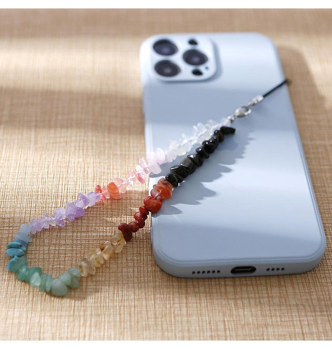 Beaded Mobile Phone Chain Pendant Gravel Mobile Phone Pendant