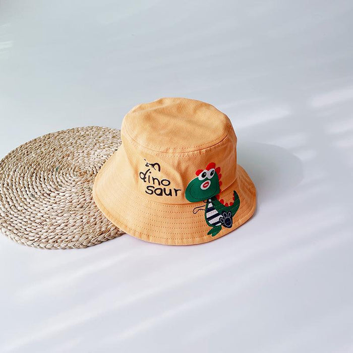 Summer Outdoor Windproof Color Dinosaur Children's Cartoon Pot Hat