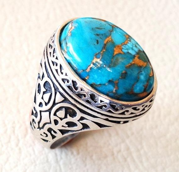 New Turquoise Vintage Personality Ring