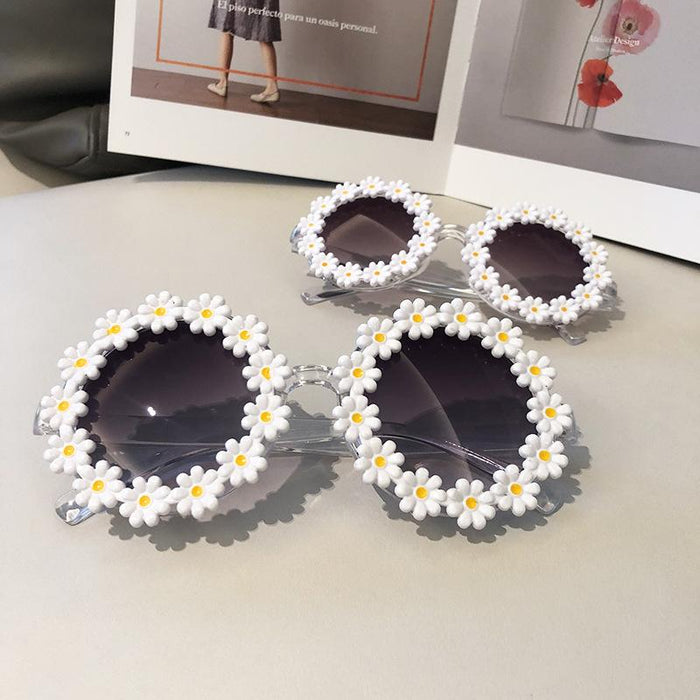 Fashion Funny Flower Daisy Sunglasses Photo Shooting