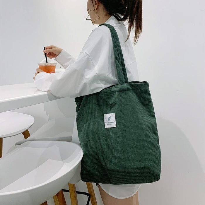Corduroy Handbags for Women Shoulder Bags