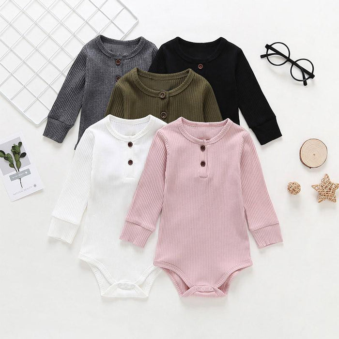 Newborn Clothes Baby Solid Color Romper