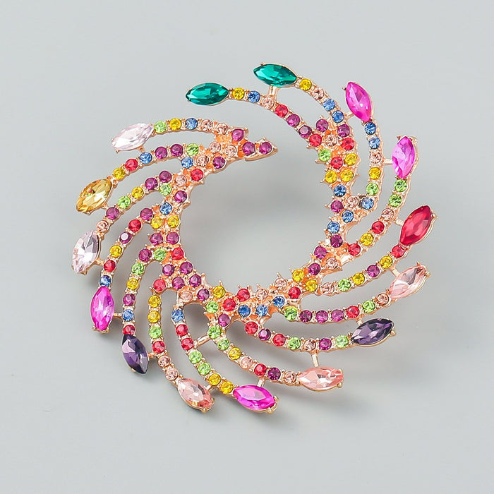 Women's Exaggerated Spiral Alloy Sunflower Earrings