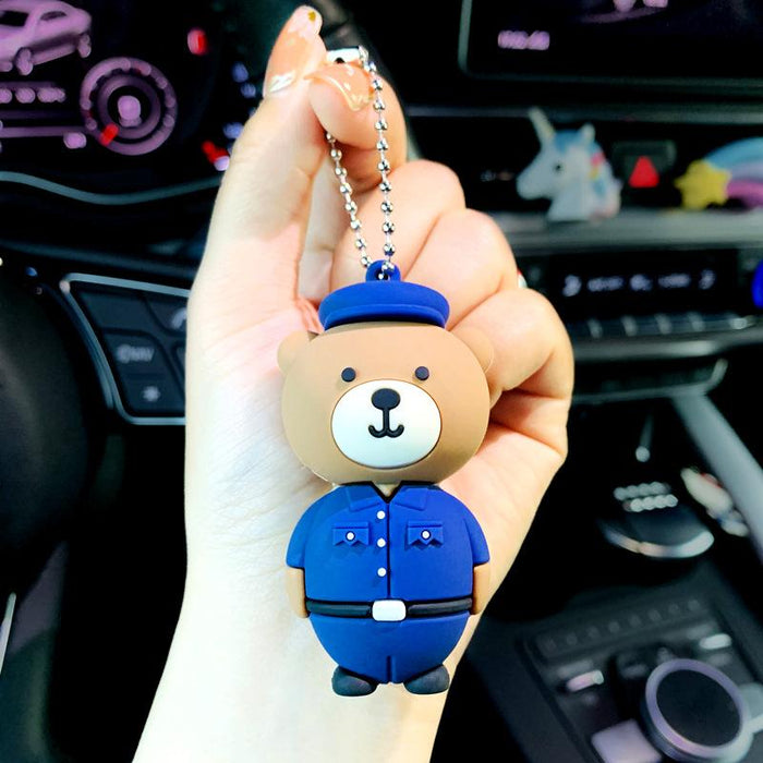 Cartoon Bear Doll Pendant Keychain