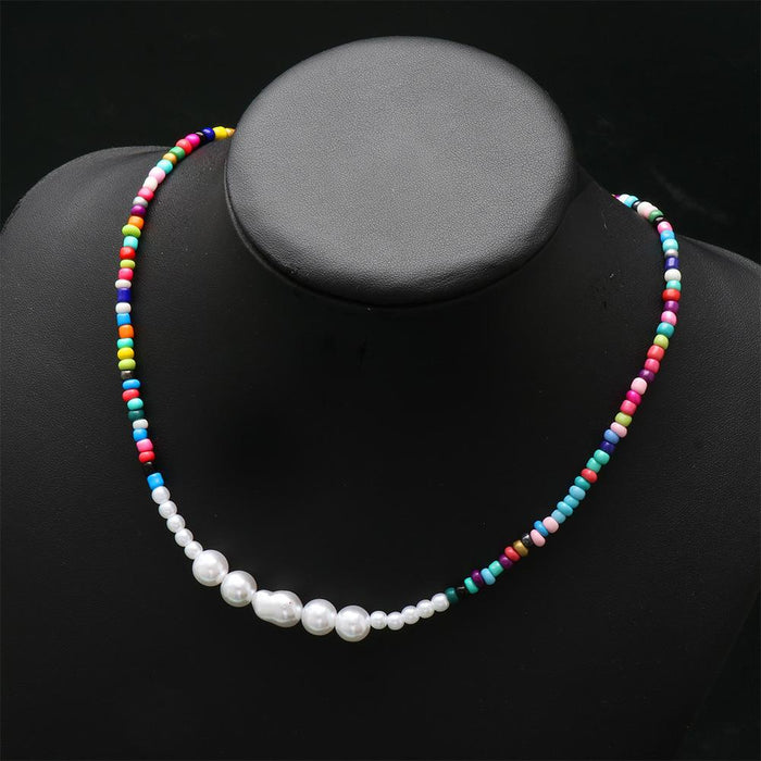 Women's Jewelry Bohemian Pearl Color Necklace