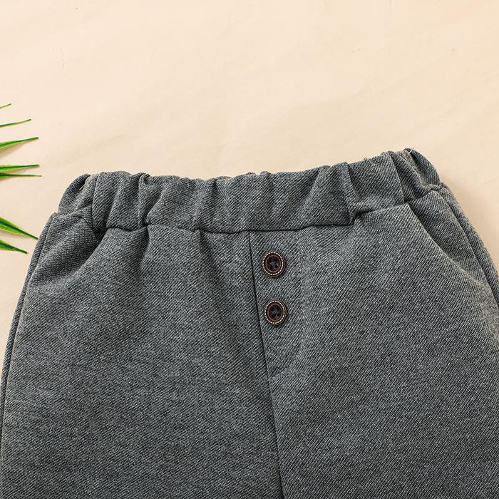 Summer Stripe Boys' Casual Short Sleeve T-Shirt Set