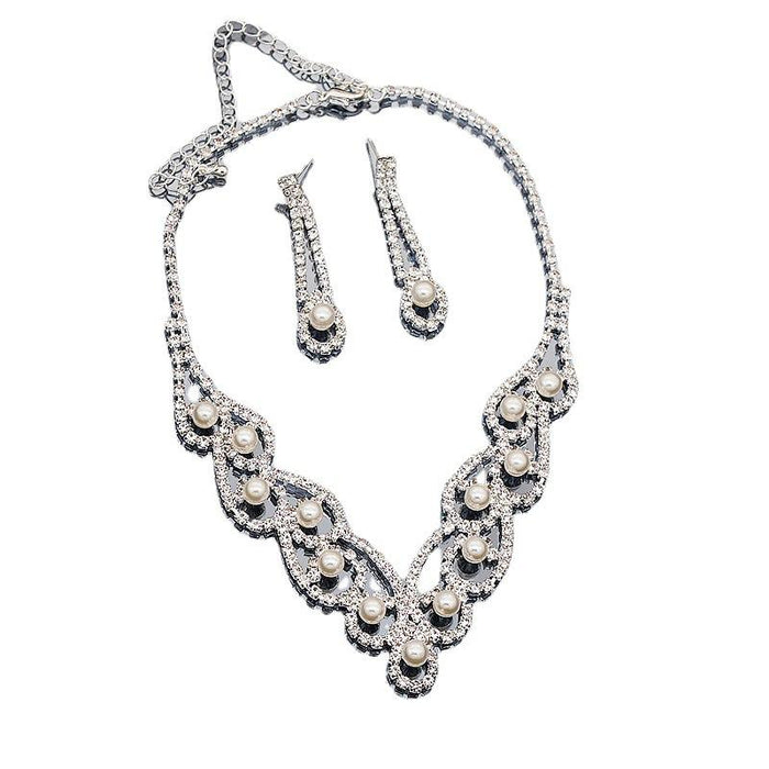 Fashionable and Versatile Women's Necklace Earring Jewelry Set