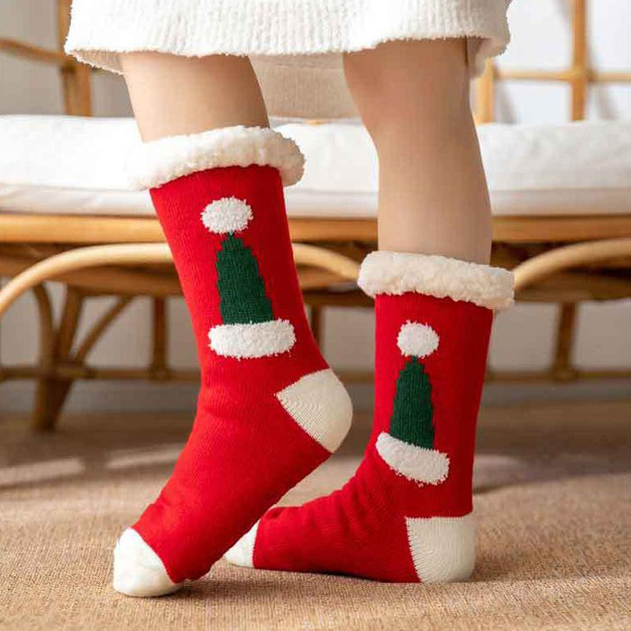 Cute Warm Socks Thicken Plus Cotton Winter Women Socks