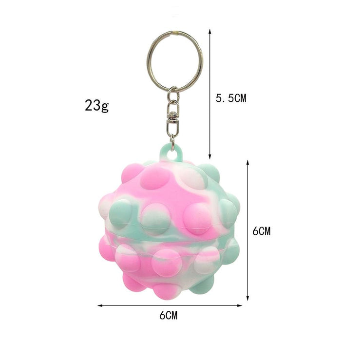 Vent Toy Pop It Fidget decompression Ball Keychain Toys