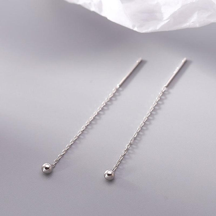 Silver Needle Earring Small Stud Earrings