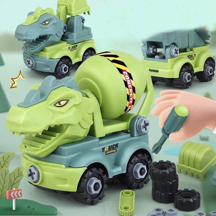 Children's Dinosaur Construction Vehicle Excavator DIY Toys
