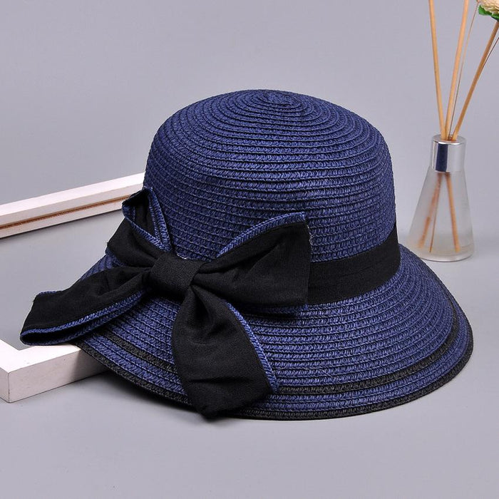 Summer Bow Princess Hat Parent-child Grass Bucket Hat