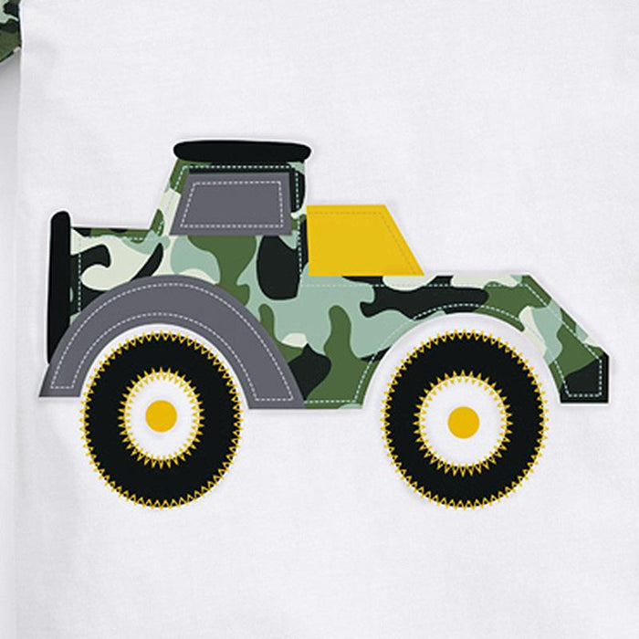 Boys' T-shirt Camouflage Contrast Short Sleeve Children's T-shirt