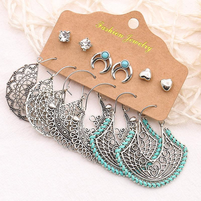 Snake Owl Ocean 6-Piece Earring Jewelry