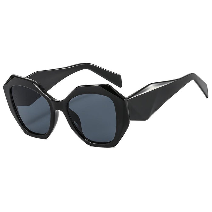 Polygonal light luxury simple contrast Sunglasses