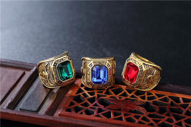 Jewelry Wholesale Personality Men's Retro Titanium Steel Ring