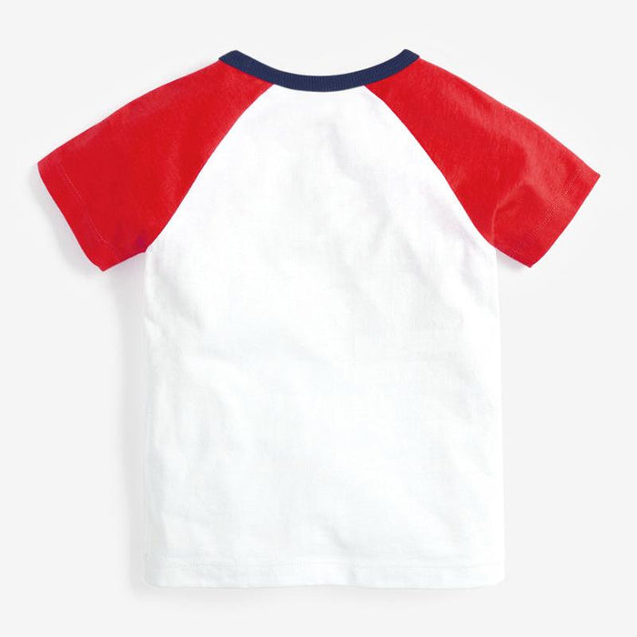 Boys' Bottoming Shirt Short Sleeve Boys' T-shirt Knitted Round Neck Boys' T-shirt