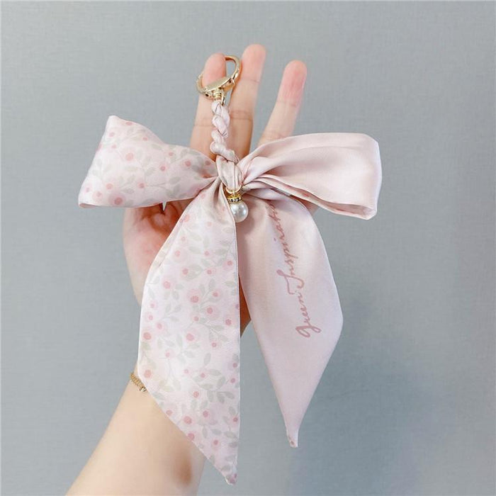 Bow Keychains Creative Tie Knot Car Key Ring Package Pendant