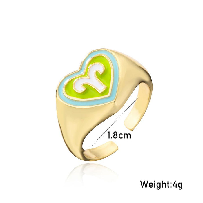 12 Constellation Open Women's Ring