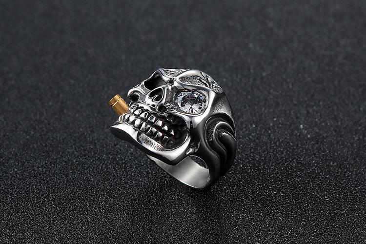 Domineering Skull Stainless Steel Ring