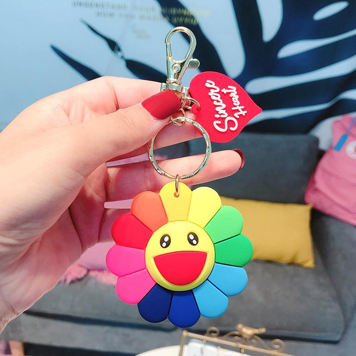 Creative Cute Cartoon Sunflower Keychain